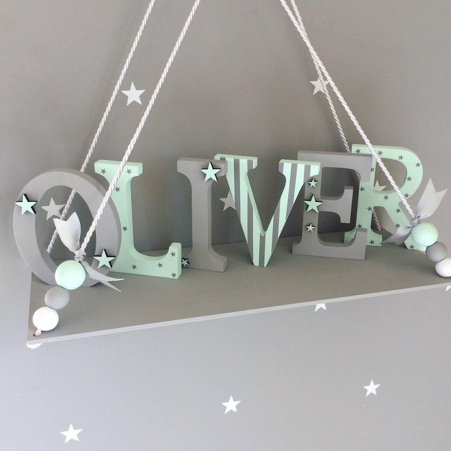 Boys and Girls Wooden name letters for nursery and kids room