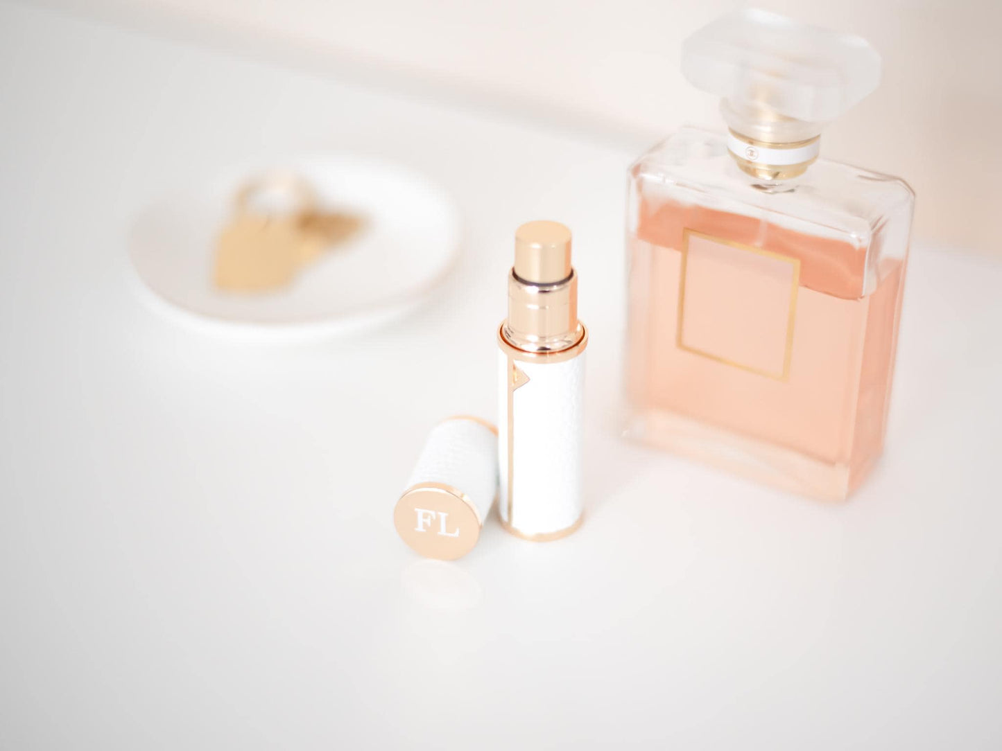 Personalized Travel Perfume Atomizer: Mr & Mrs Honeymoon Gift Set