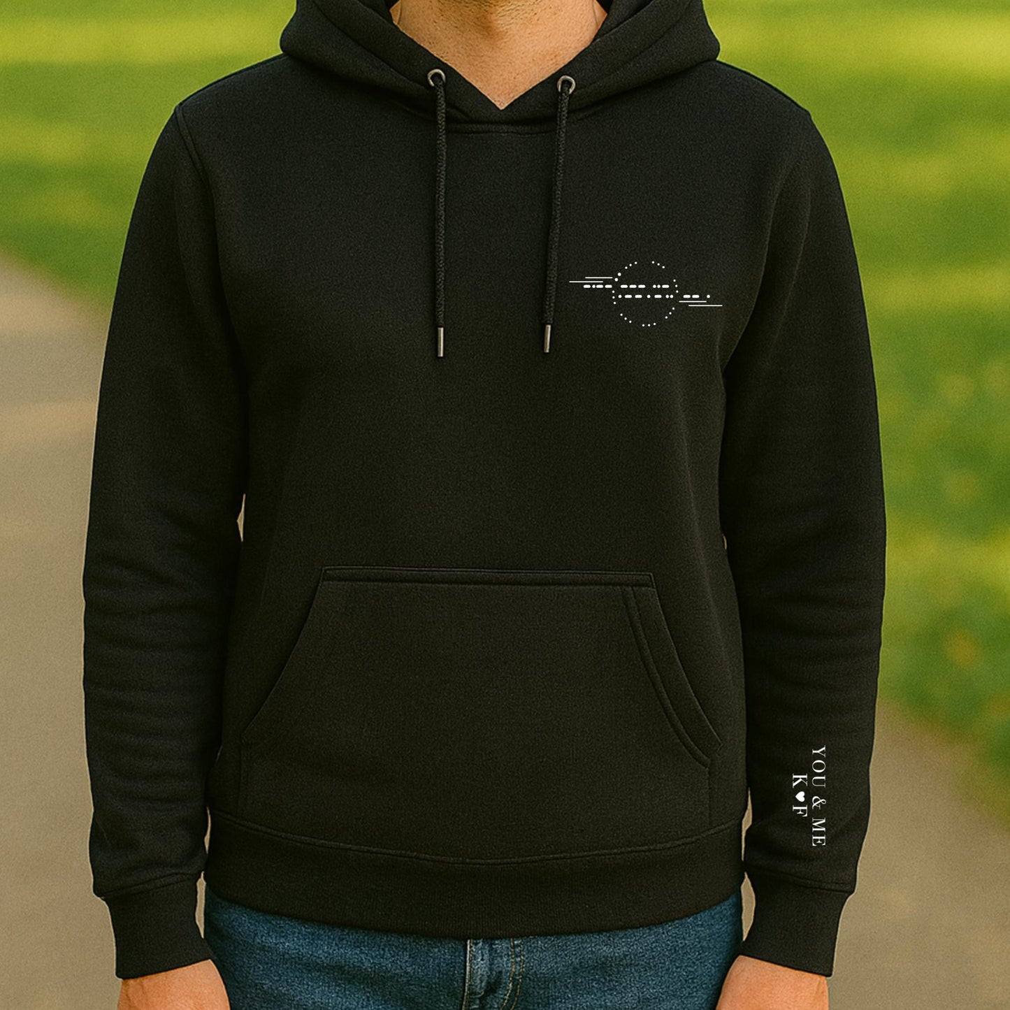 Matching His and Hers Soulmate Sweatshirt, Custom Morse Code Couple Hoodie – Hidden Message King & Queen Christmas Anniversary Gift