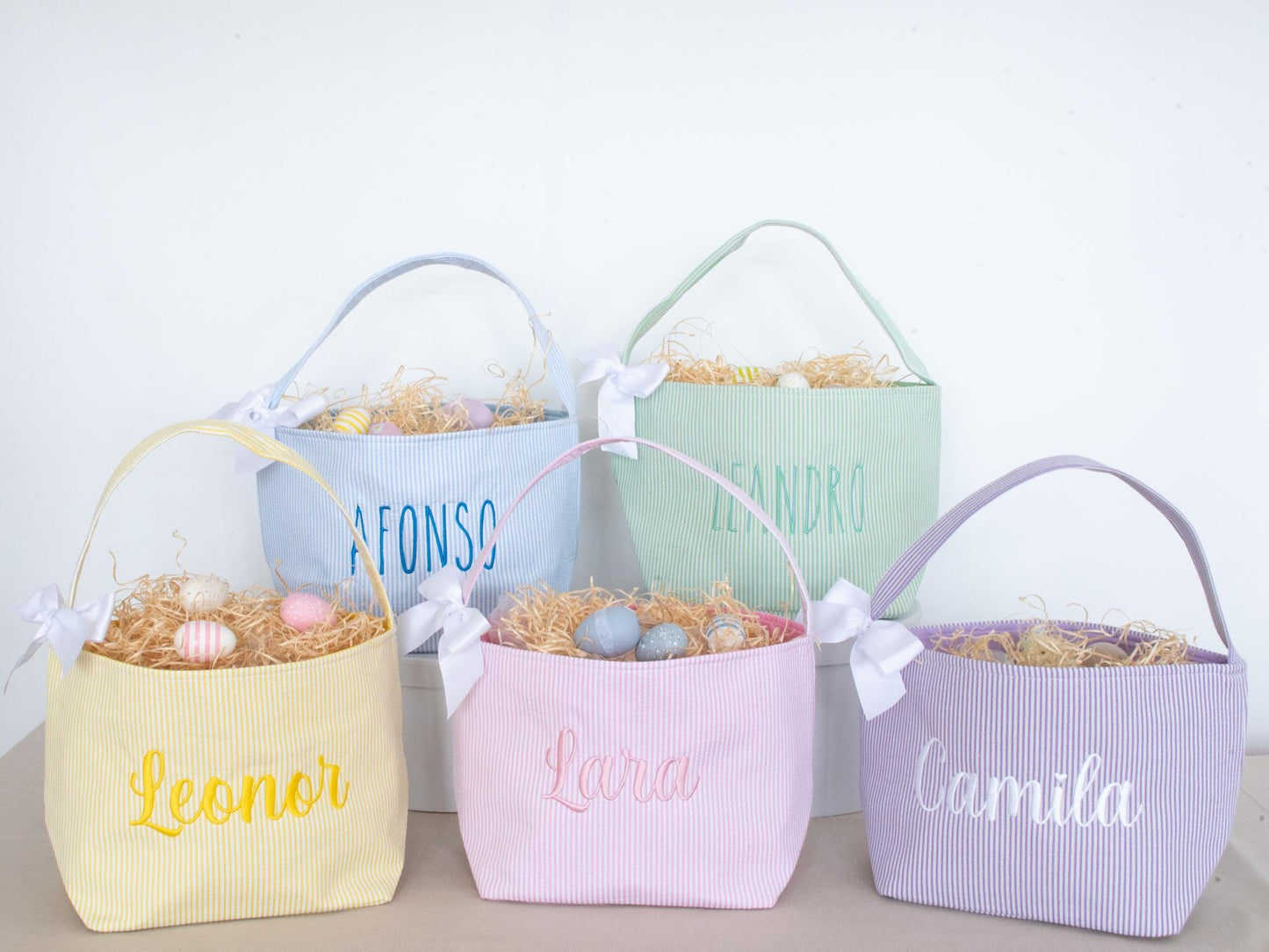 Personalized Easter Basket Tag: Engraved Metal Bunny Name Tag
