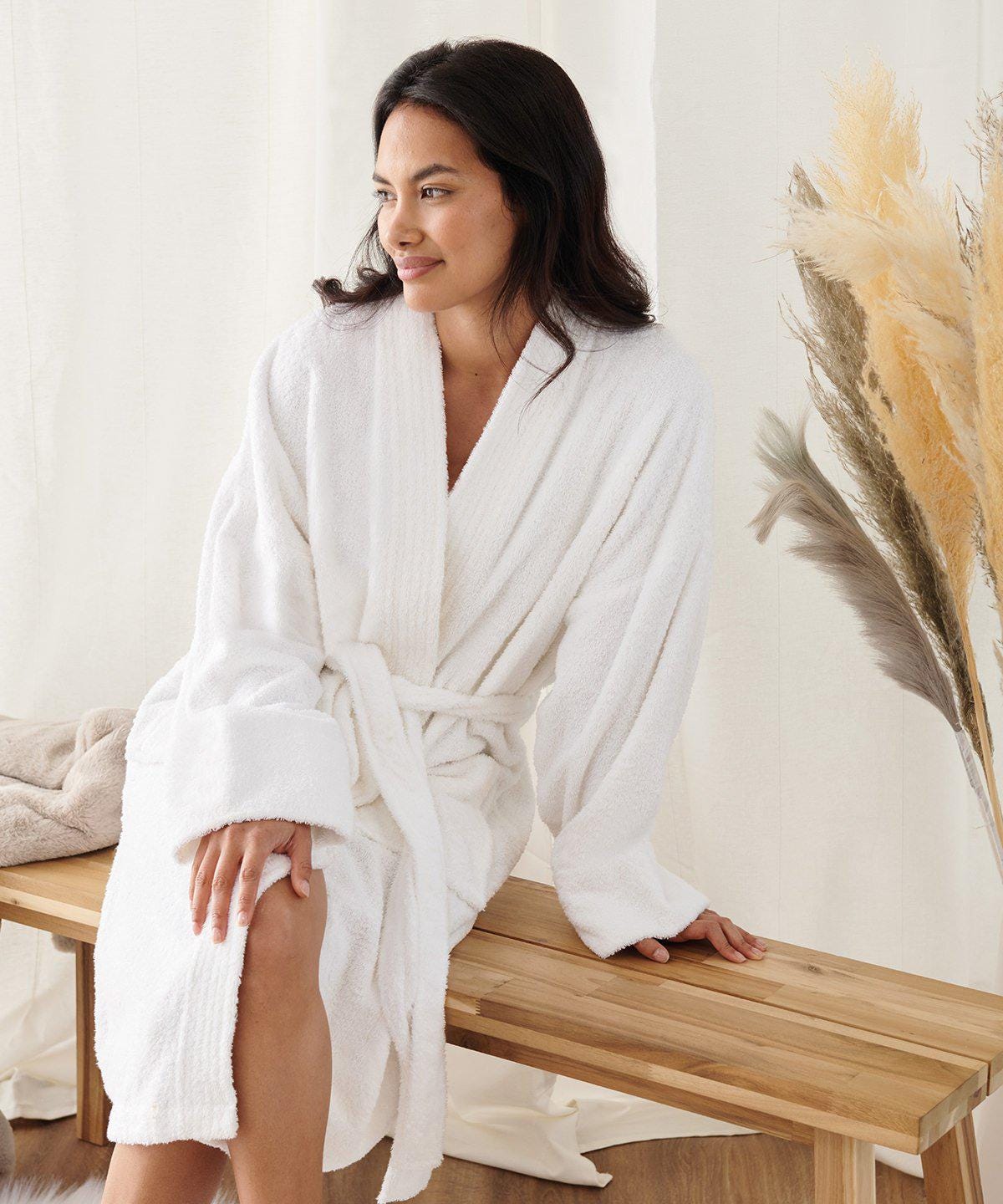 Embroidered Terry Towelling Bath Robe, Personalized Mother's Day Gift