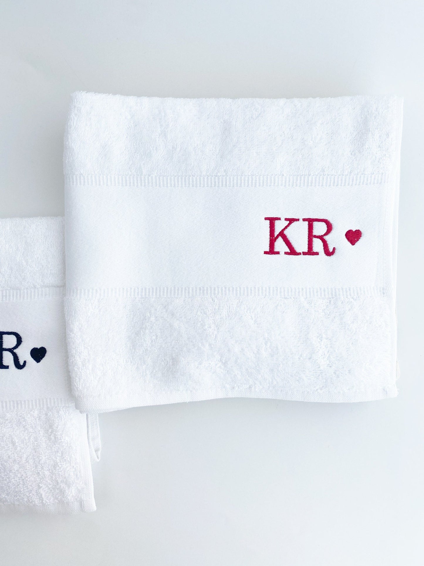 Embroidered Personalized Bath Towel: Custom Monogrammed Towel
