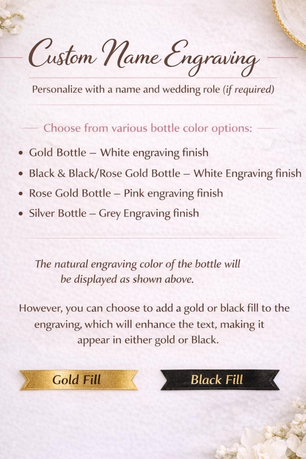 Custom Engraved Perfume Bottle – Bridesmaid Proposal Wedding Favor Atomizer