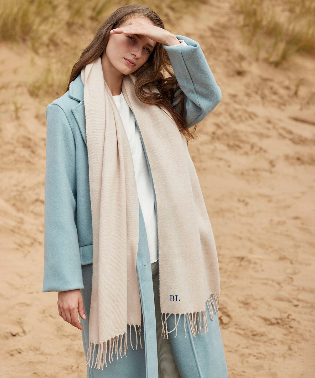 Embroidered Initial Scarf: Custom Woolly Winter Scarf