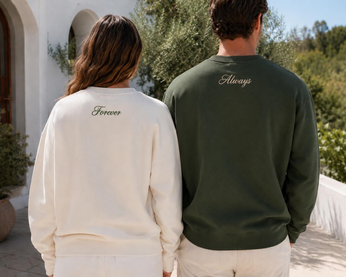 Custom Embroidered Couple Hoodie: Roman Numeral Date, Valentine Gift for boyfriend or girlfriend