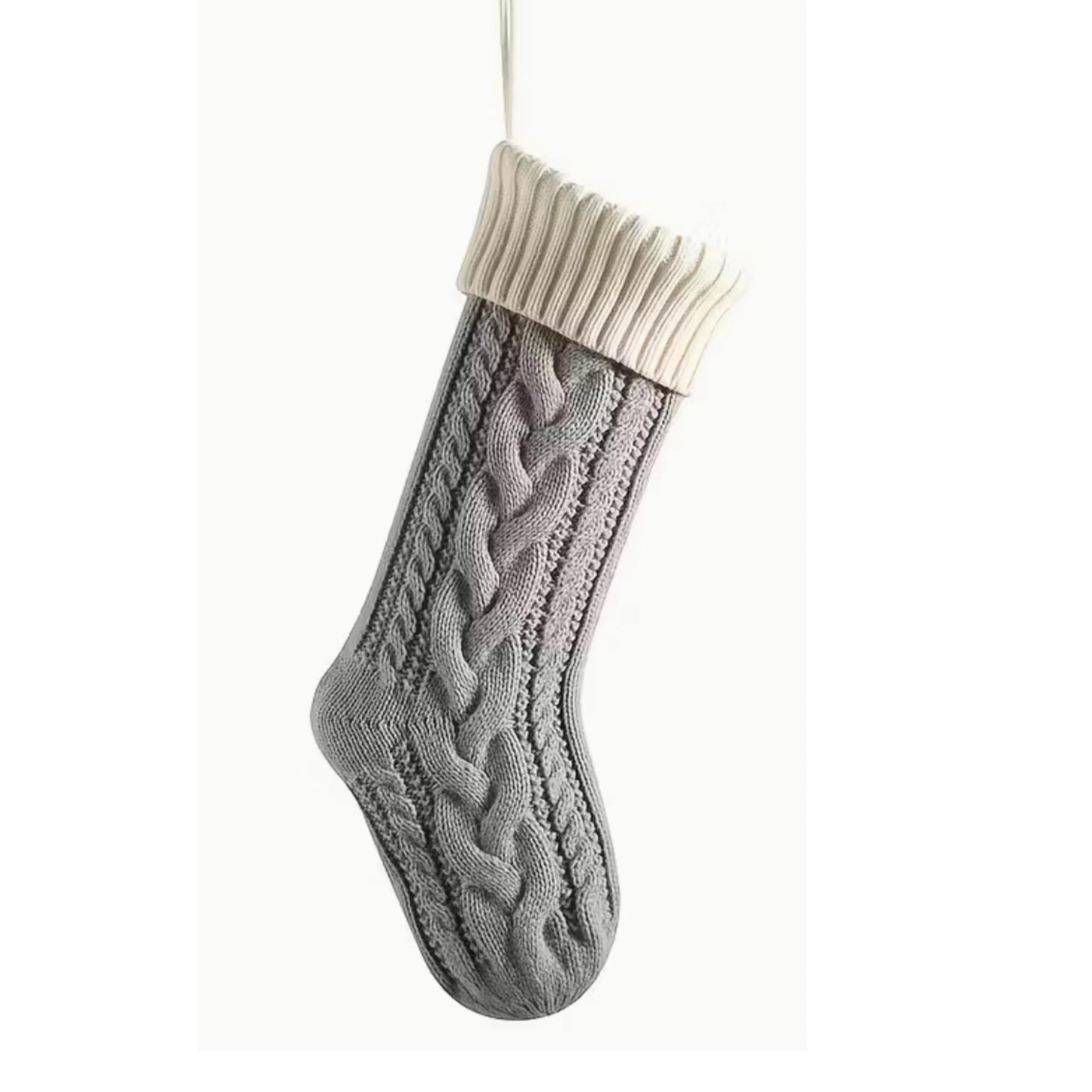 Personalized Embroidered Christmas Stocking: Cable Knit Family Stocking