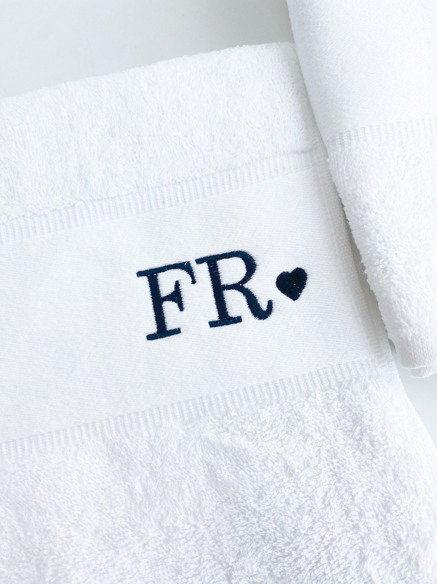 Embroidered Personalized Bath Towel: Custom Monogrammed Towel
