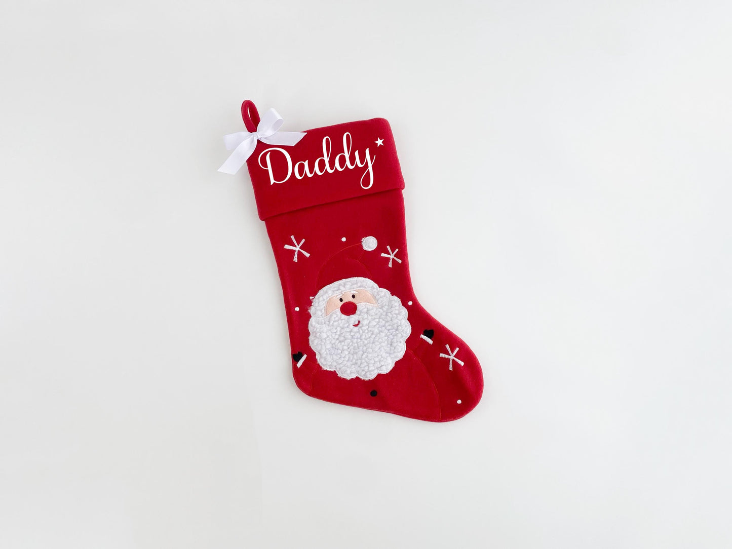 Personalized Christmas Stocking, Embroidered Holiday, Custom Name, Family Stockings
