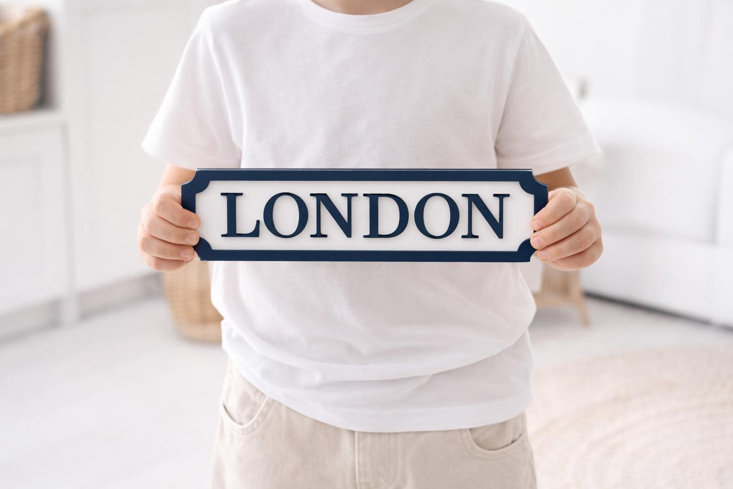 Custom Wooden Name Sign - Nursery Wall Decor, Baby Shower Gift