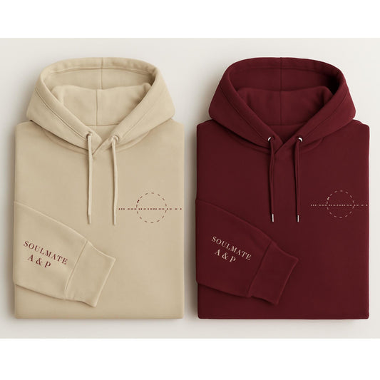Matching His and Hers Soulmate Sweatshirt, Custom Morse Code Couple Hoodie –  Hidden Message King & Queen Christmas Anniversary Gift