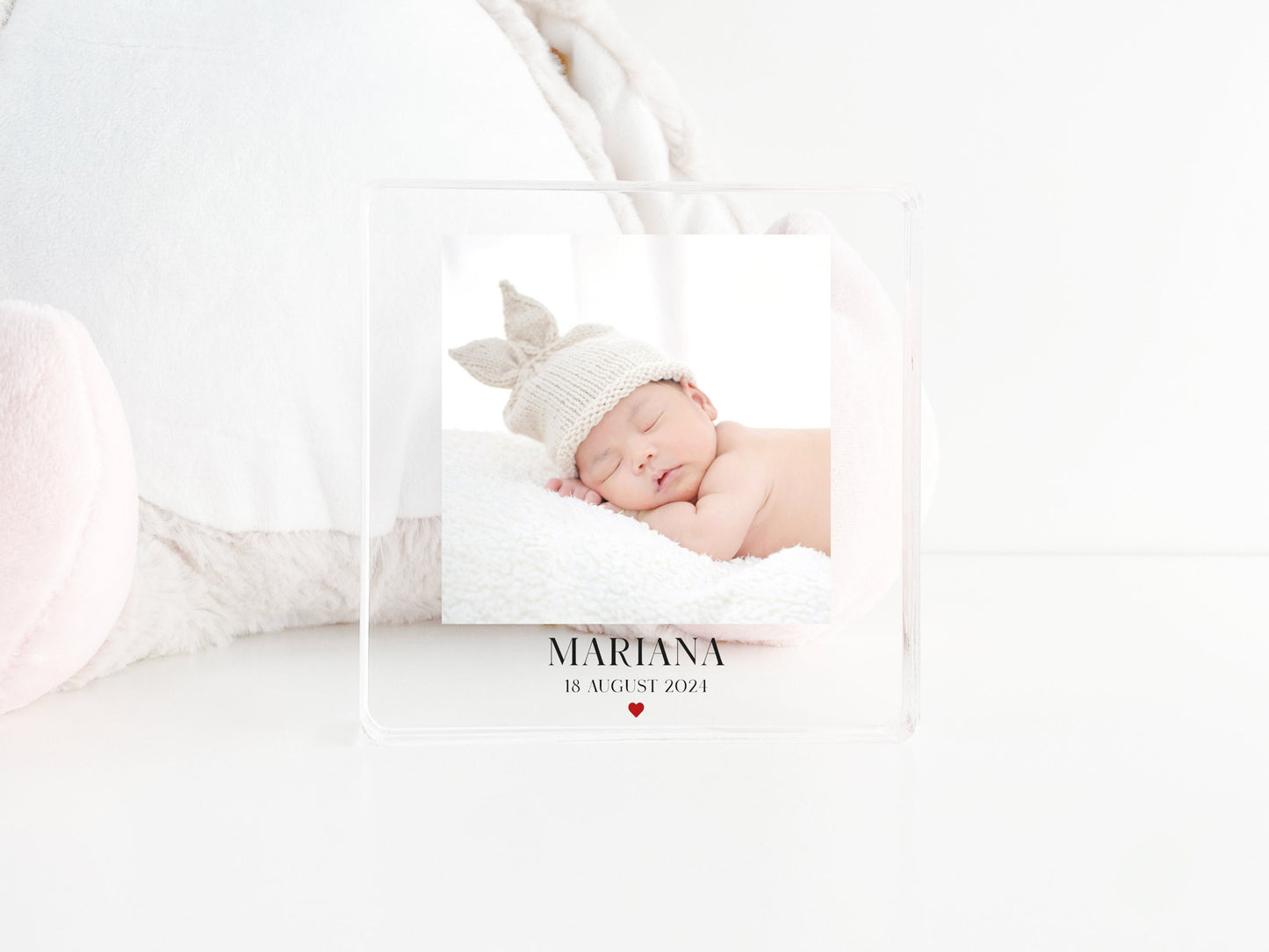 Personalized Photo Acrylic Block: Custom Family Keepsake