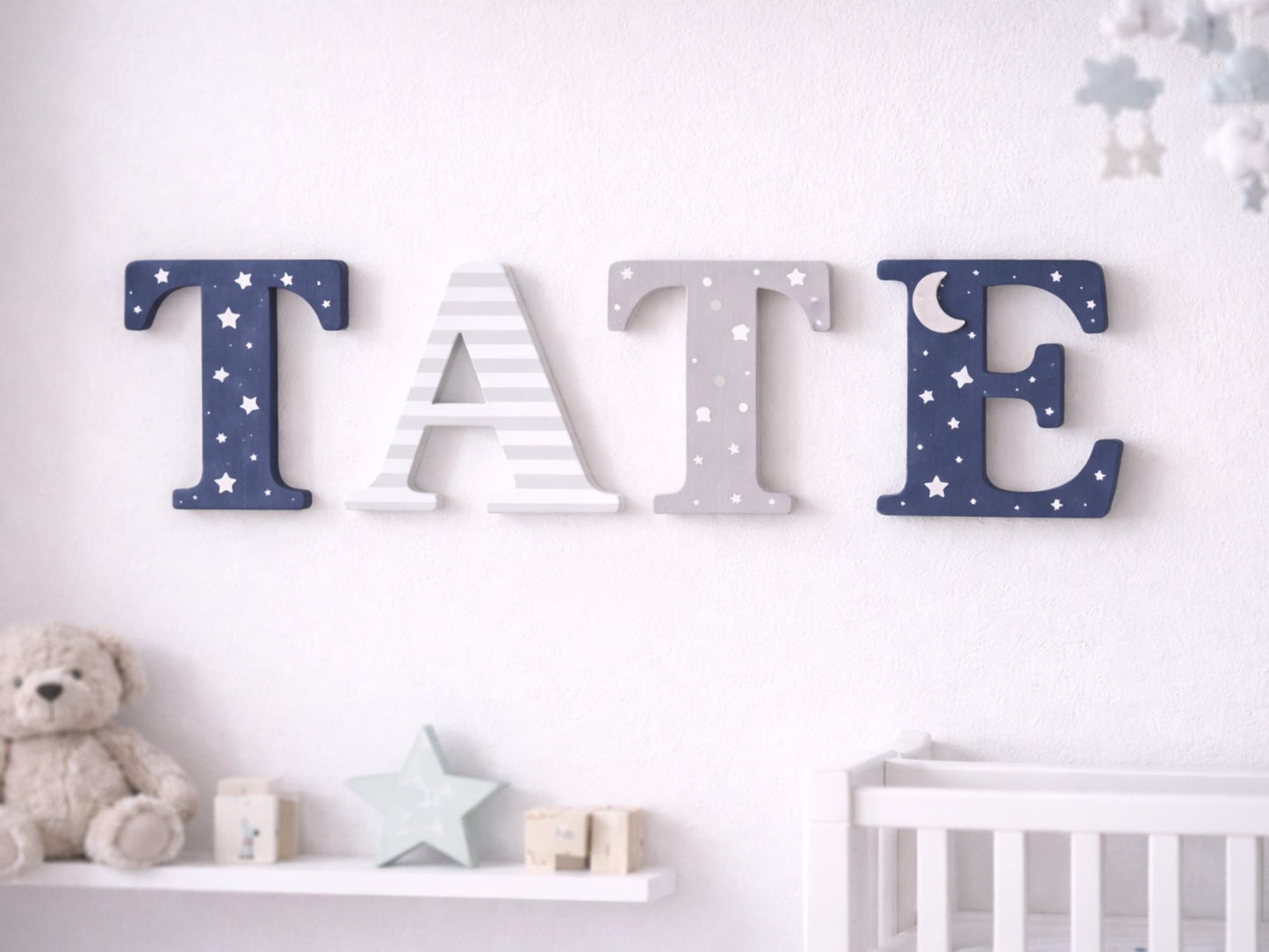 Custom Wooden Name Sign - Nursery Decor, Kids Room Plaque