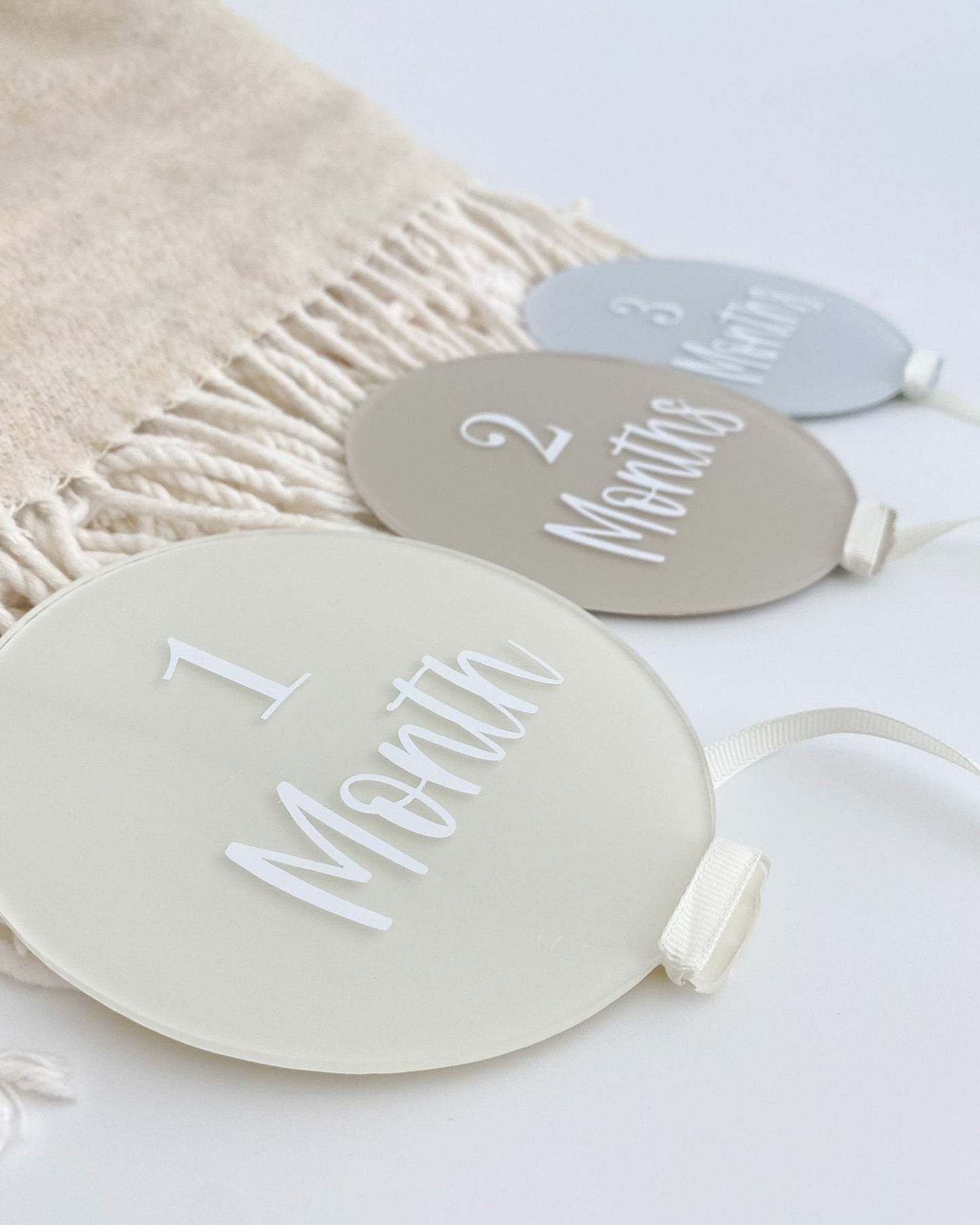 Acrylic Baby Milestone Markers, Hot Air Balloon Theme, New Baby Gift