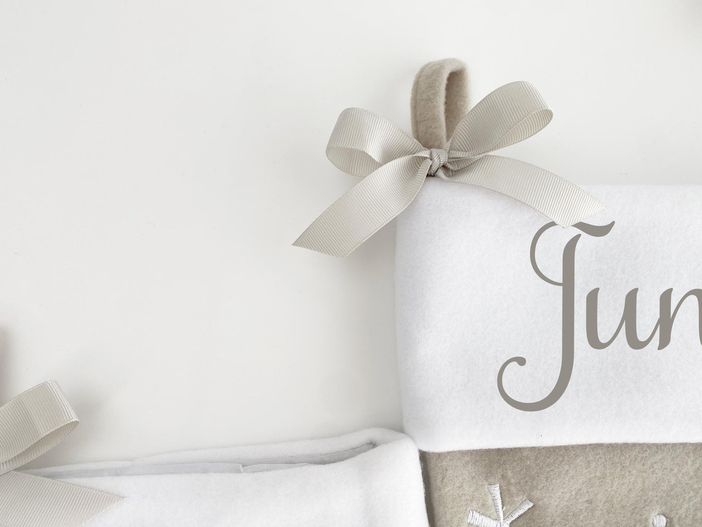 Grey Christmas stocking Christmas stocking Kids Christmas stocking Childs stocking baby stocking family christmas stocking