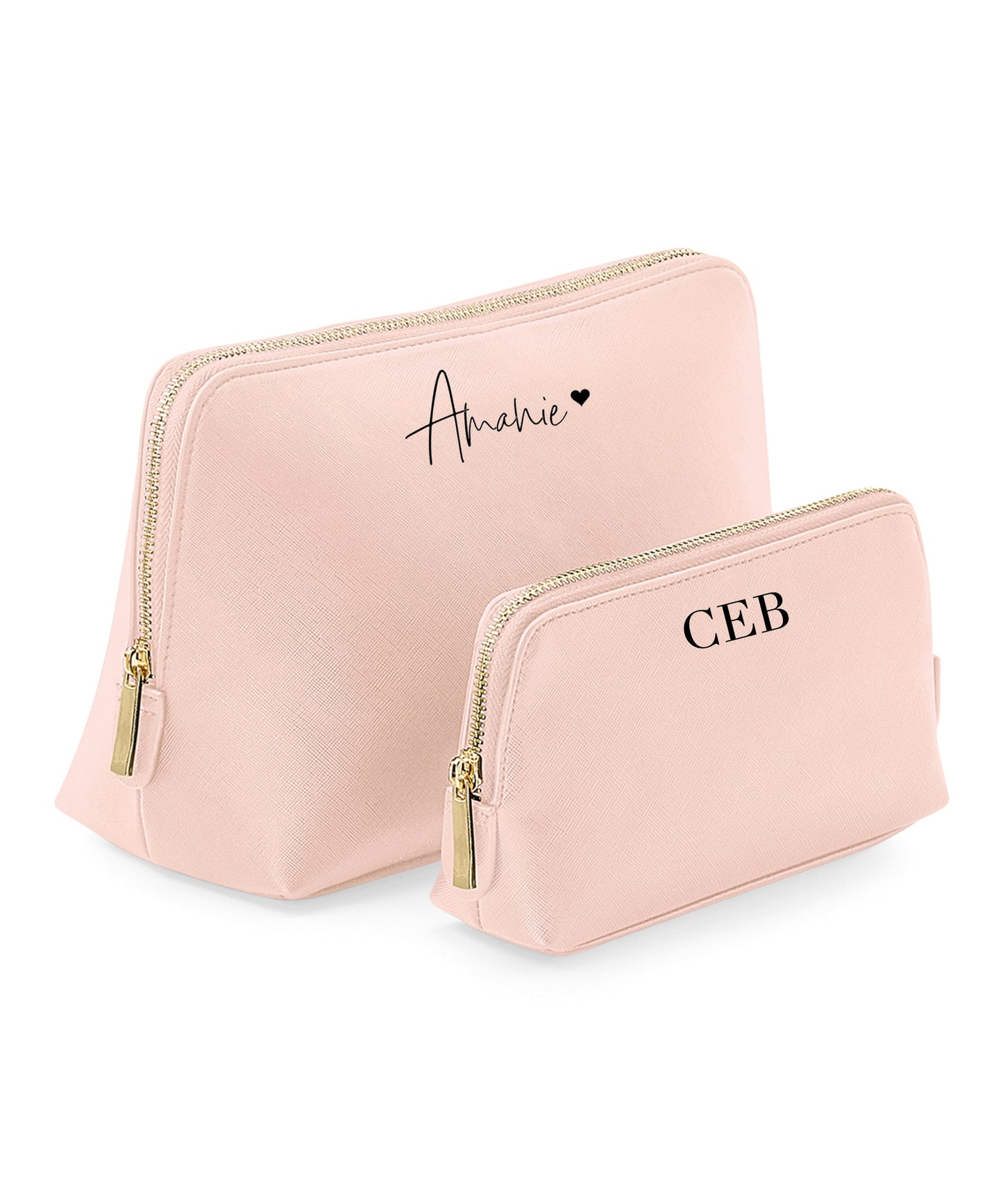 Bride gift bag personalised cosmetic bag
