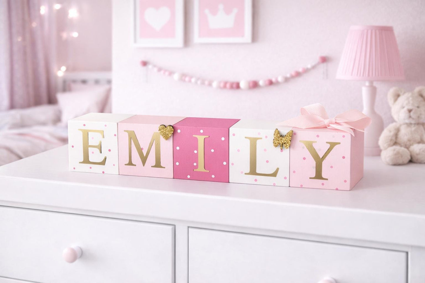 Wooden Name blocks nursery decor