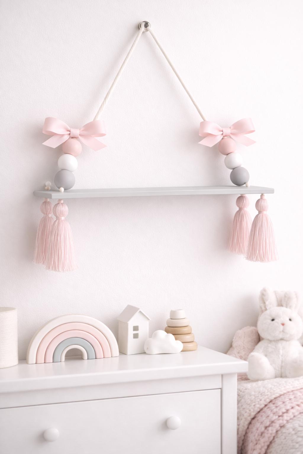 Tassel Hanging Shelf - Nordic Style, Nursery Decor