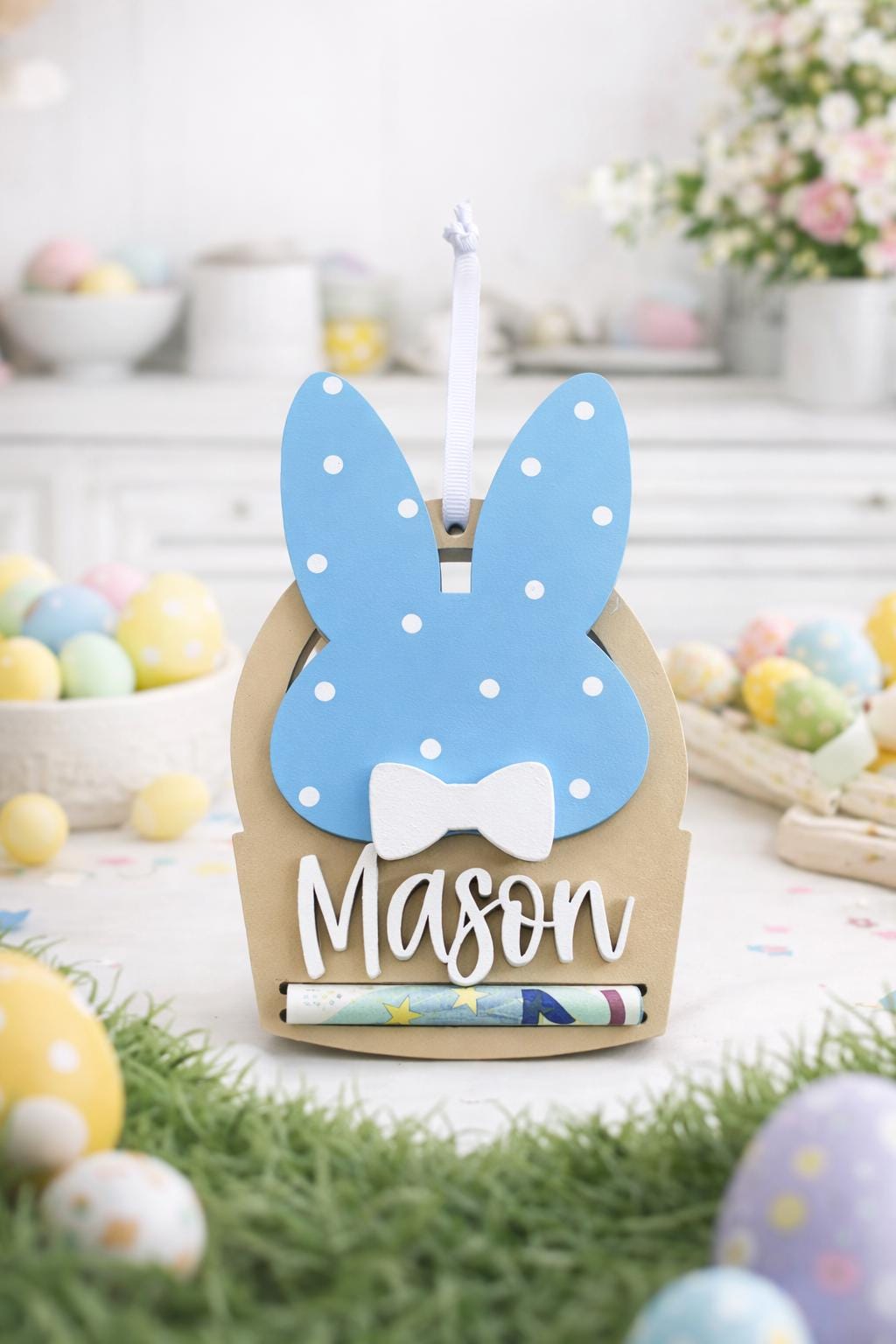 Personalized Easter Bunny Name Money Holders – Customizable with Name and Colors