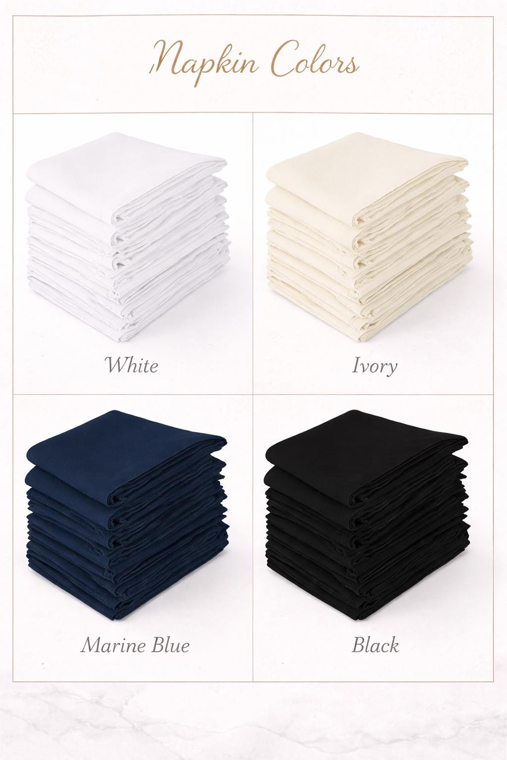 Wedding Table napkins Cotton with embroidered monogram or name. Set of 5, 50,100 bulk