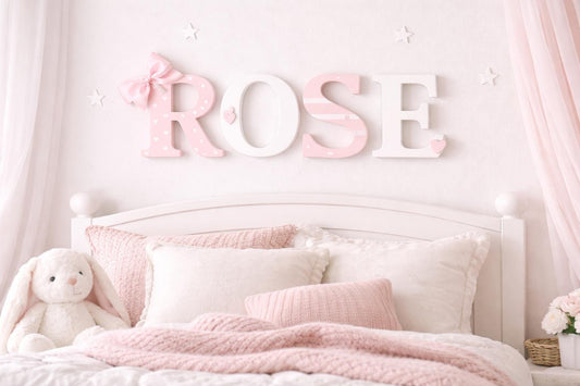 Custom Wooden Name Sign: Nursery, Kids Room Decor