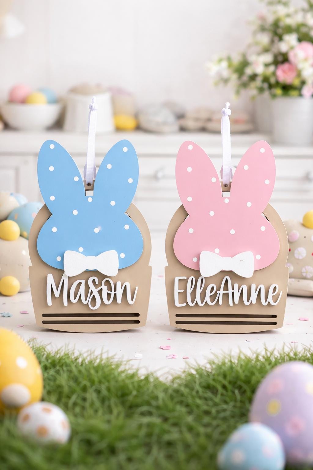 Personalized Easter Bunny Name Money Holders – Customizable with Name and Colors