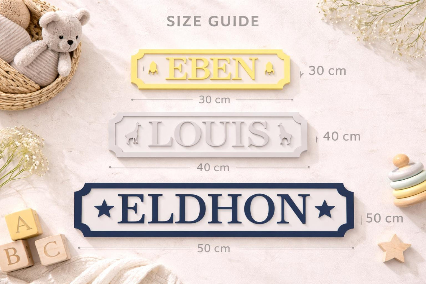 Personalized Wooden Name Sign, Nursery Decor