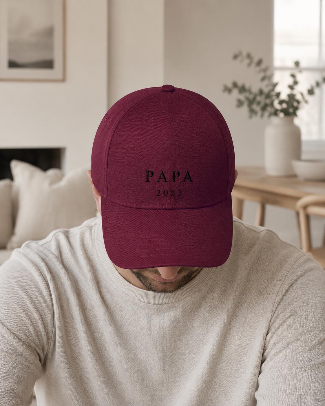 Custom Dad Grandad Baseball Cap – Embroidered Name Year, Father's Day Gift
