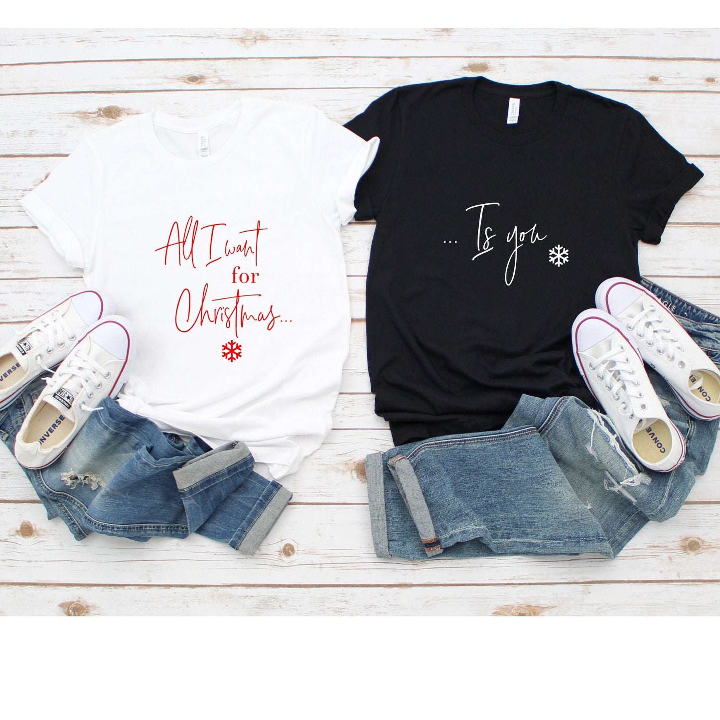 Matching Christmas T-Shirts | Mr & Mrs, Honeymoon Gift
