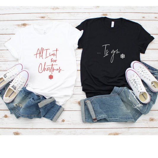 Matching Christmas T-Shirts | Mr & Mrs, Honeymoon Gift