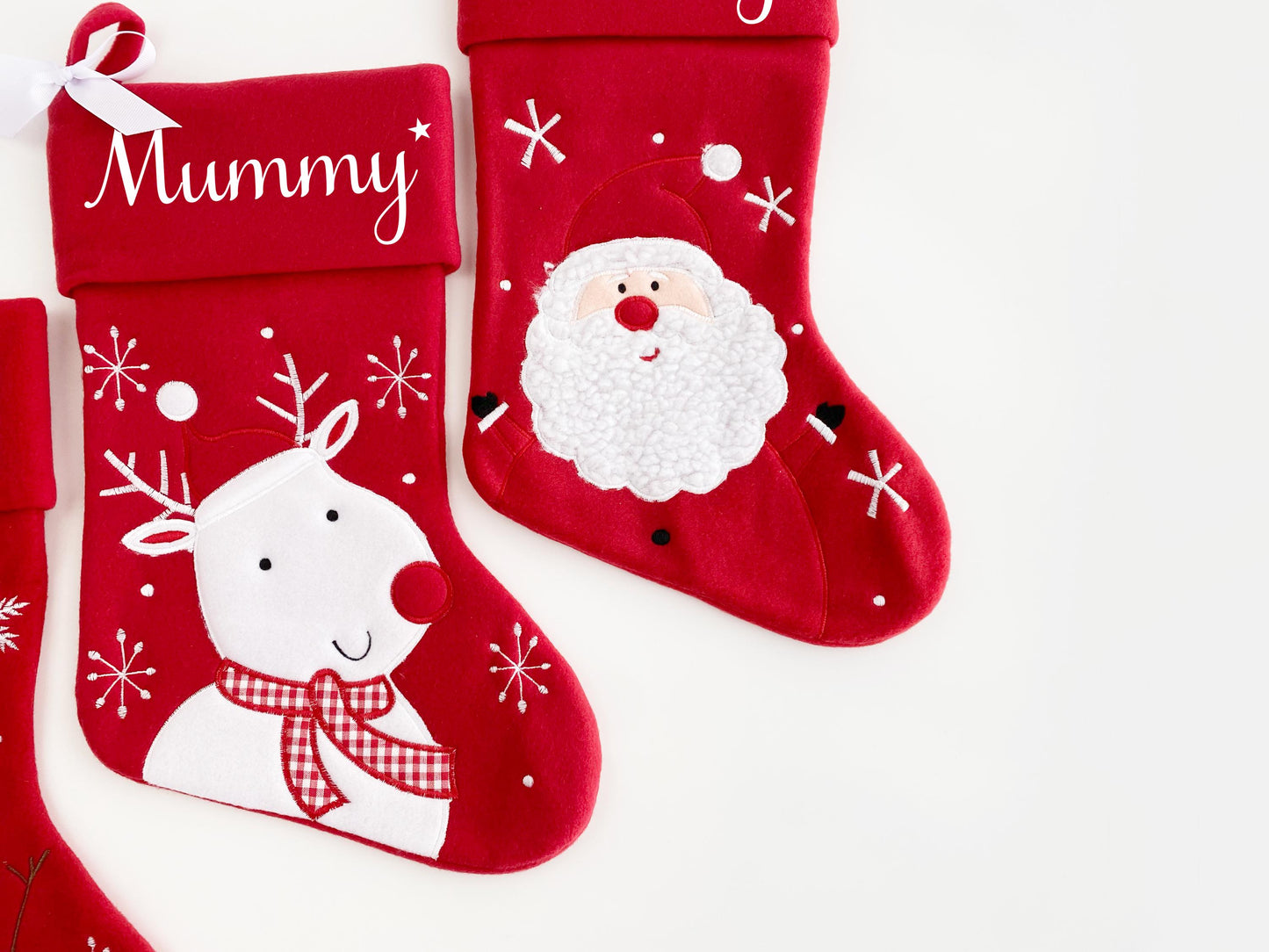 Personalized Christmas Stocking, Embroidered Holiday, Custom Name, Family Stockings