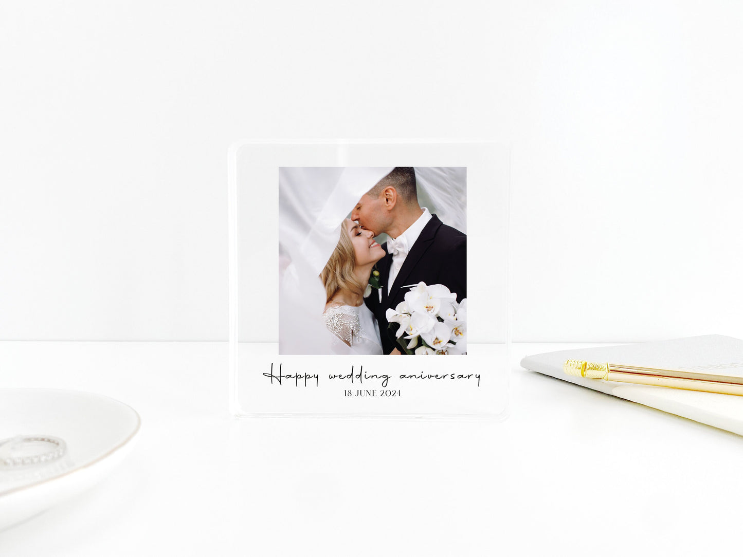 Personalized Photo Acrylic Block: Custom Family Keepsake