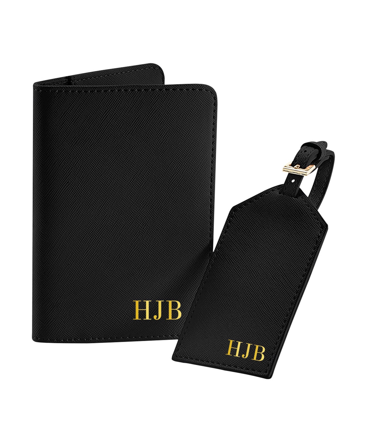 Personalized Wedding Passport Cover & Luggage Tag Set
