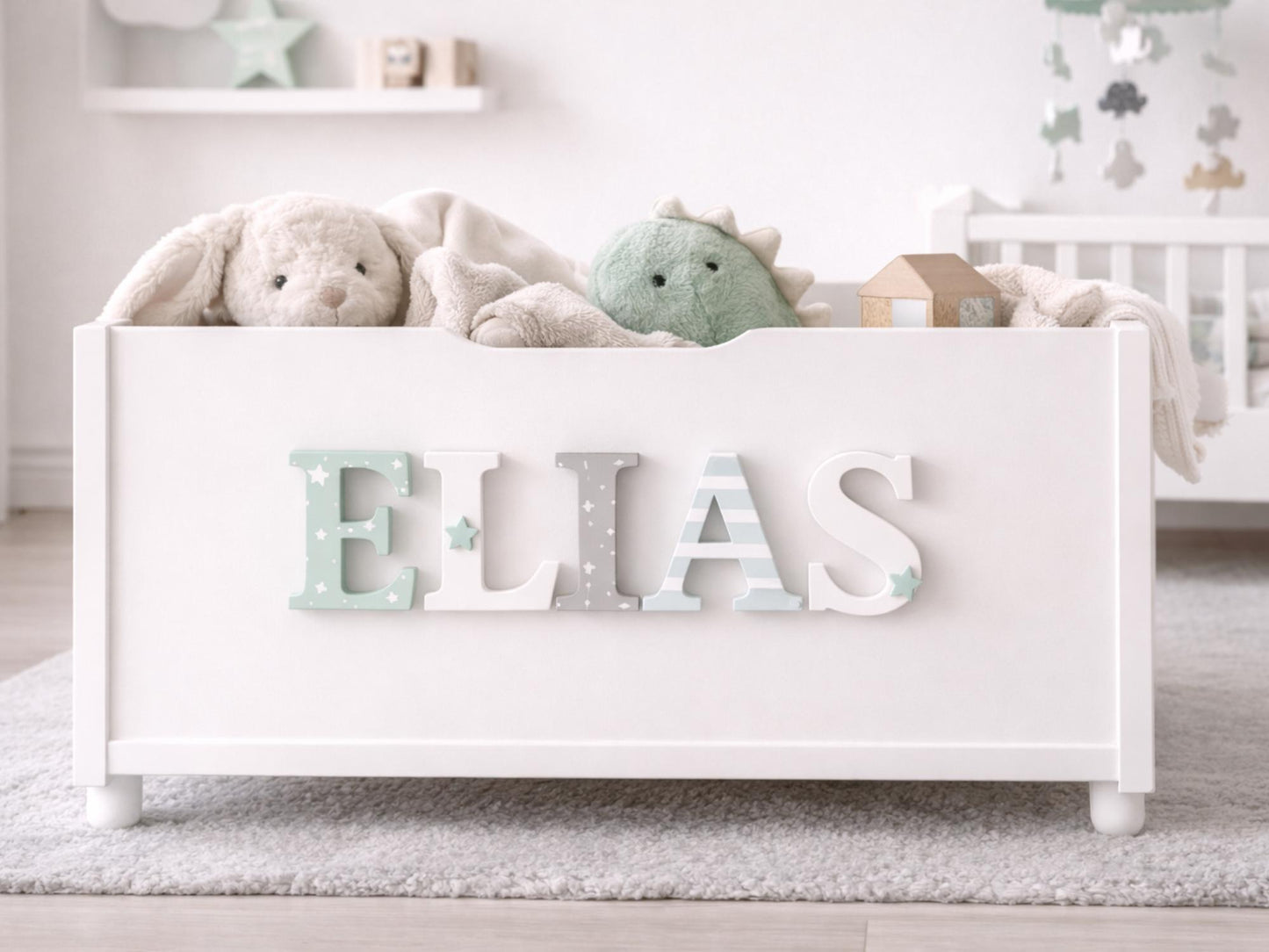 Custom Wooden Name Sign: Nursery Wall Decor