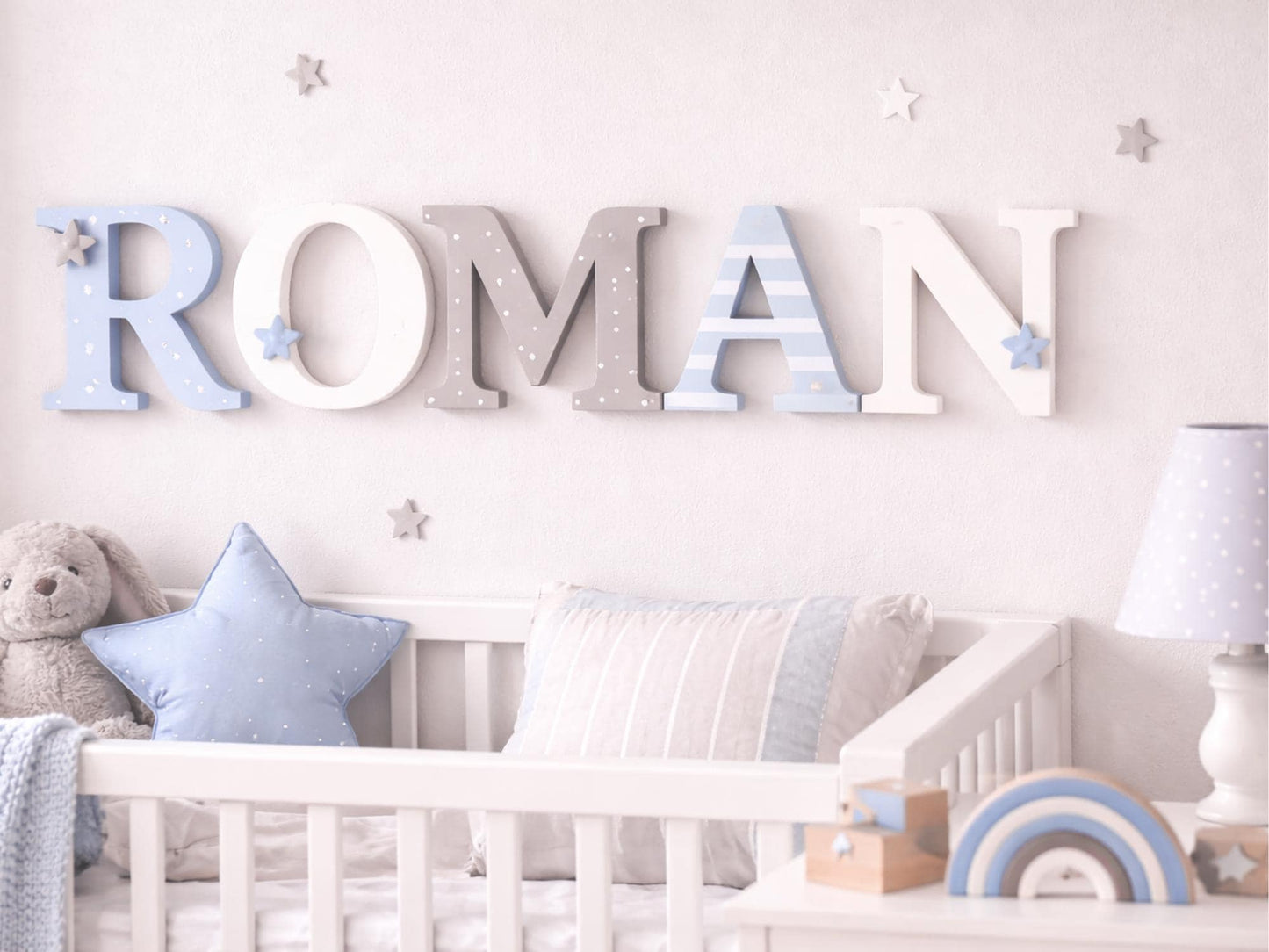 Wooden letters for Toy Box , Nursery wall name sign, Custom Wall Decor,