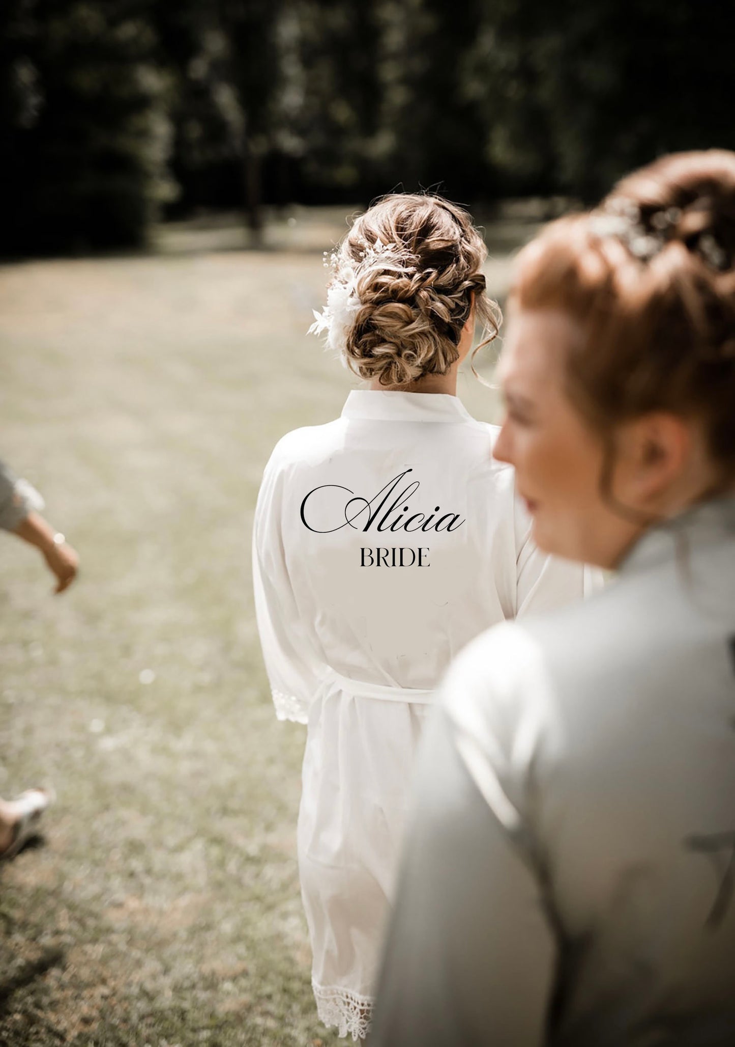Personalized Satin Bridal Robe: Silky Kimono Bridesmaid Robes