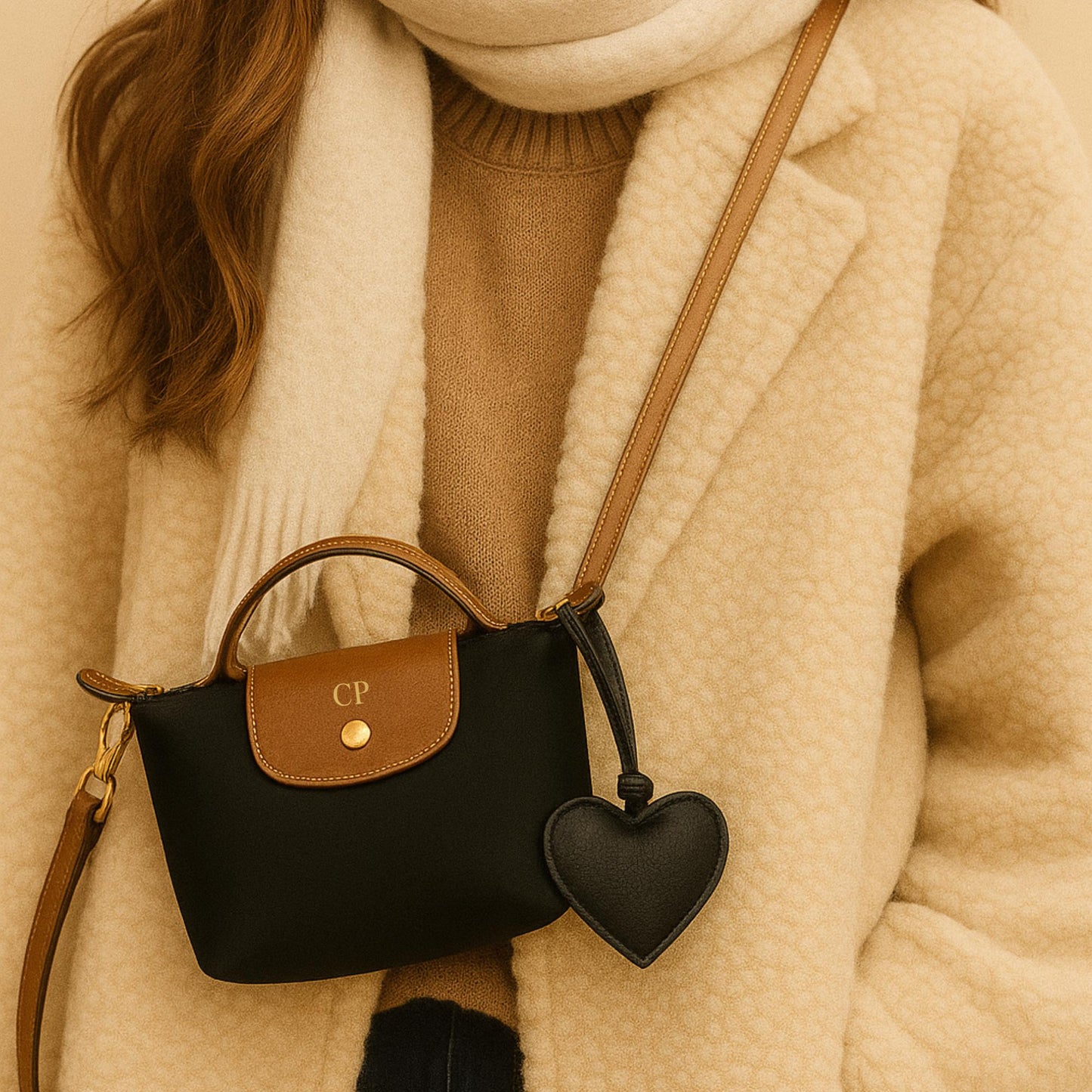 Personalised handbag with Custom Initials for mothers day