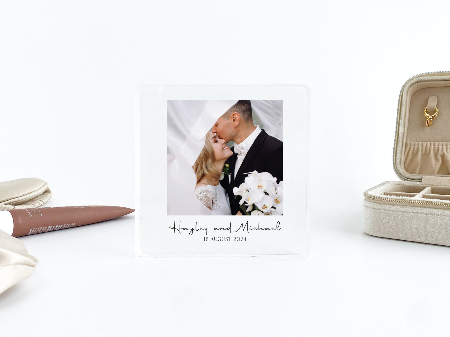 Personalized Wedding Picture Frame, Engraved Anniversary Gift