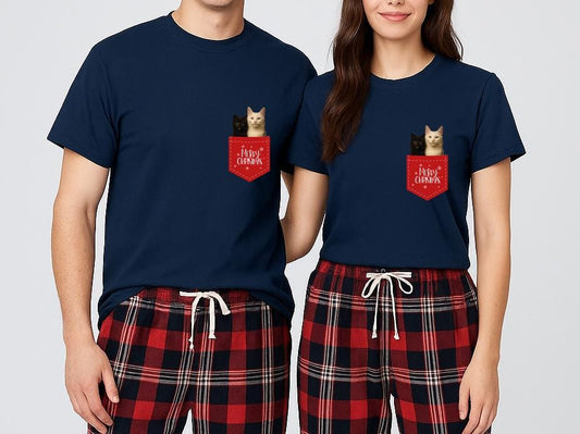 Custom Pet Photo Christmas Pajamas | Tartan Flannel Bottoms