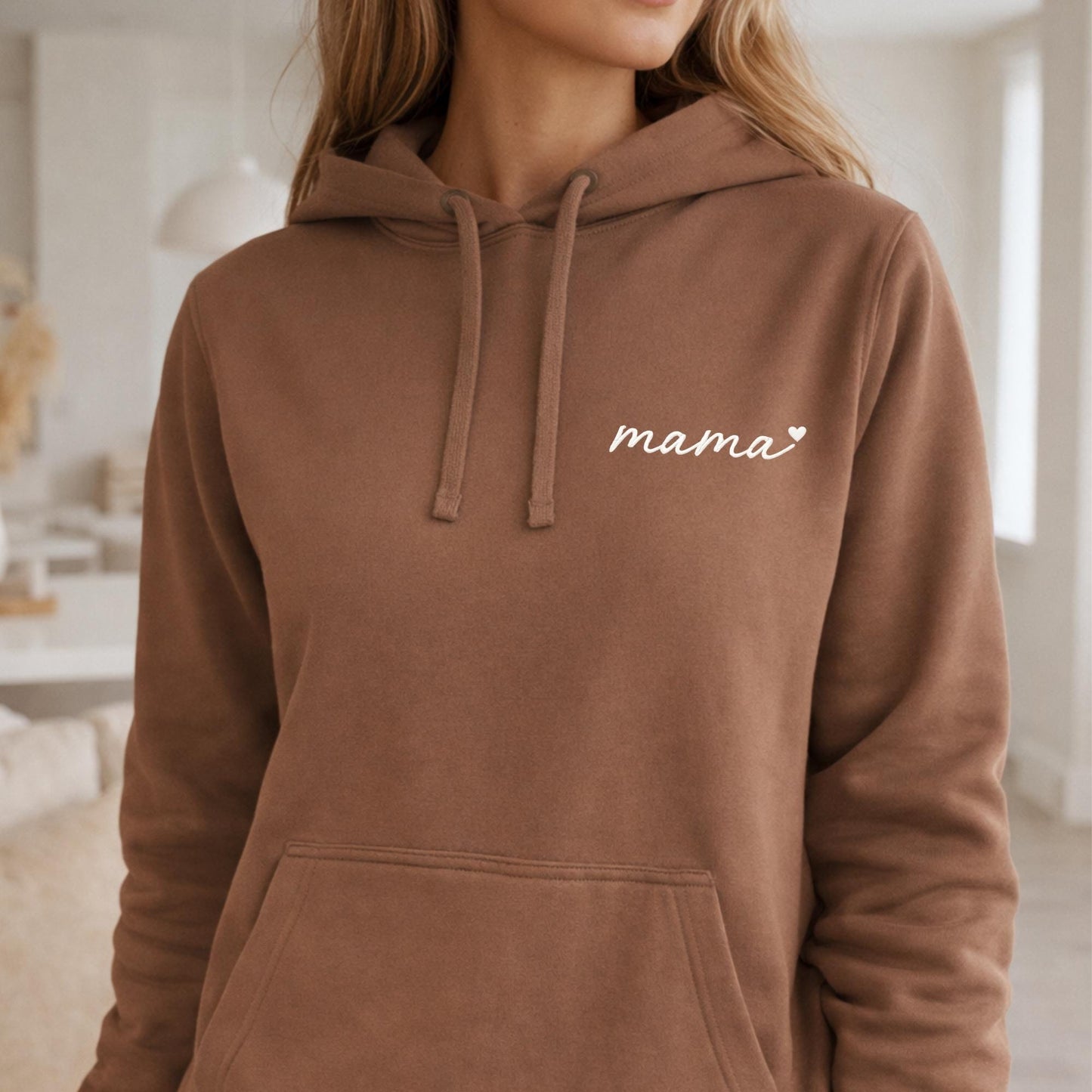 Personalised Autism Mama Embroidered Sweatshirt, Custom Kids Names on Sleeve Hoodie
