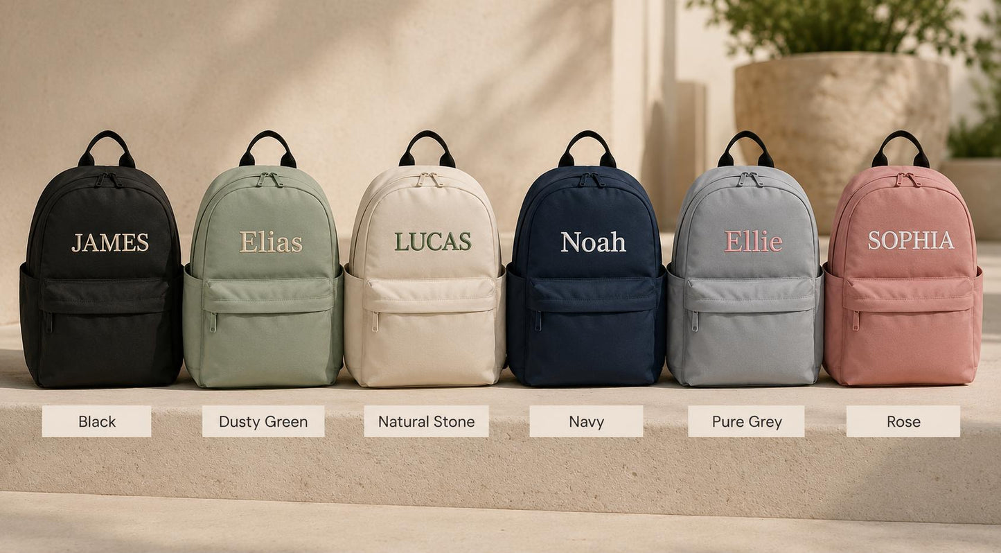 Personalised Kids Backpack | Embroidered School Bag | Nursery Backpack | Kindergarten Bag | Preschool Backpack | Back to School Gift