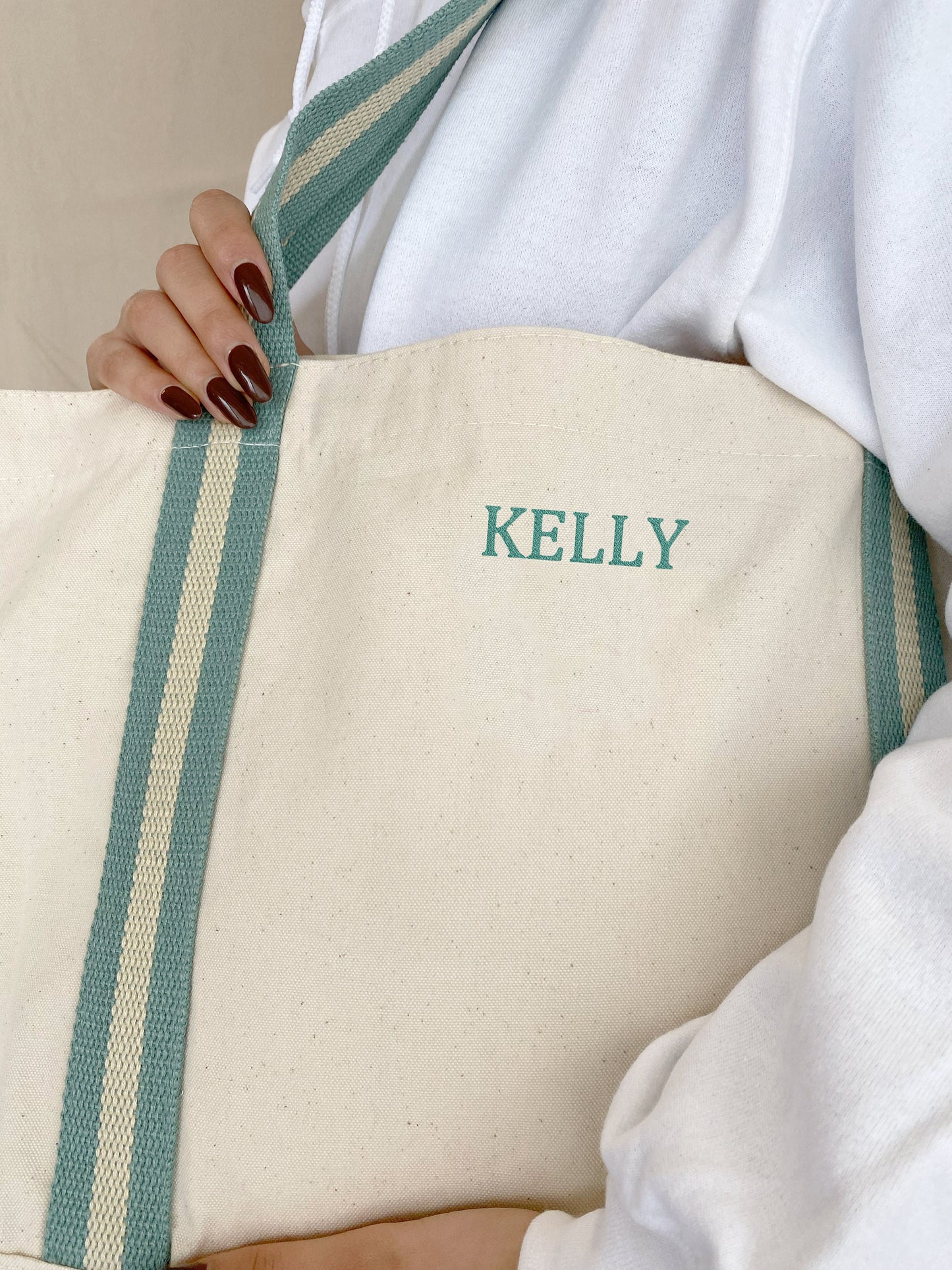 Custom Embroidered Organic Cotton Canvas Tote Bag