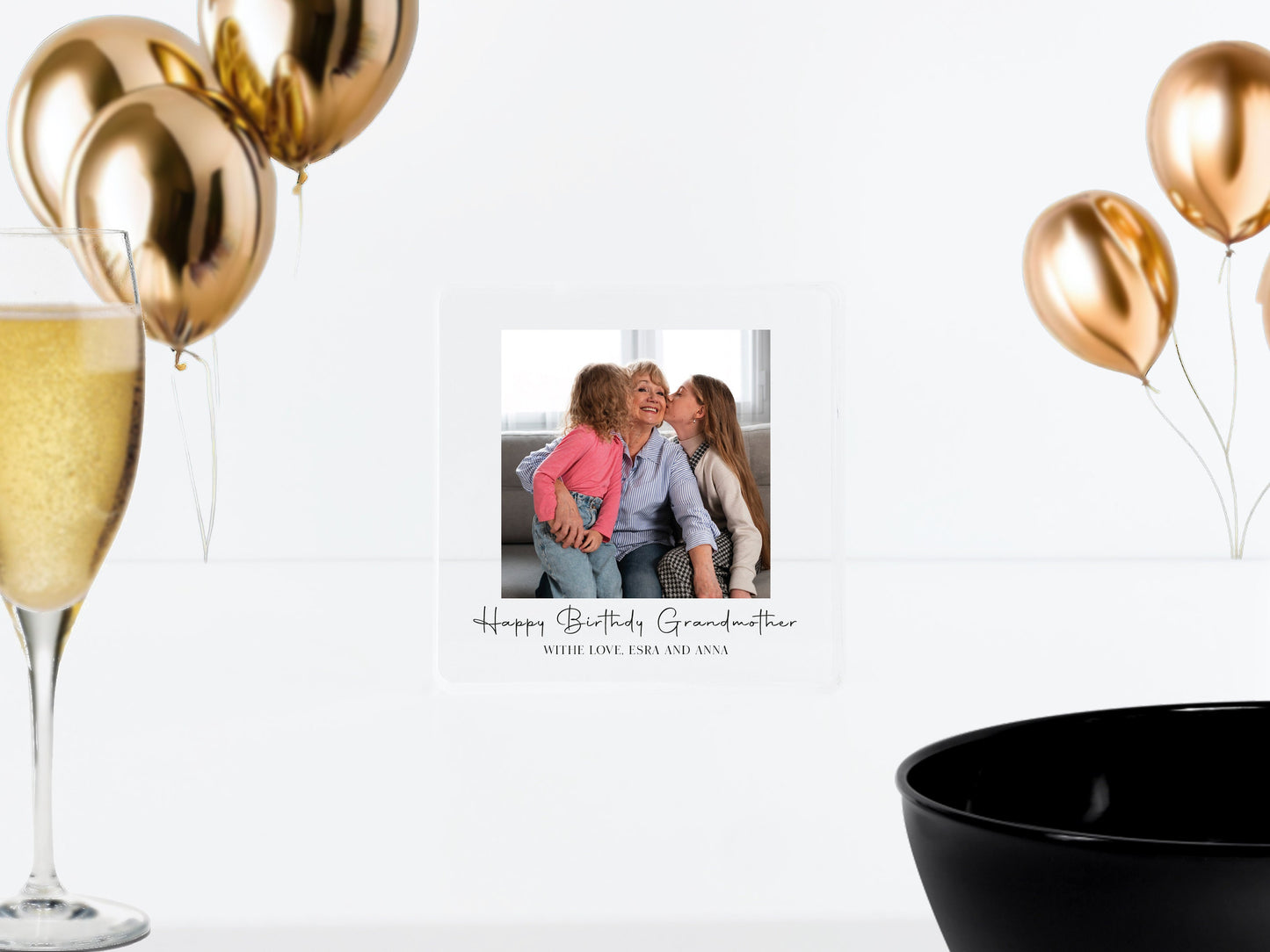 Personalized Photo Acrylic Block: Custom Family Keepsake