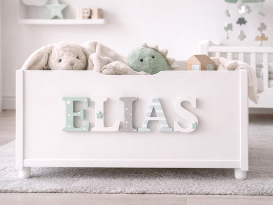 Wooden letters for Toy Box , Nursery wall name sign, Custom Wall Decor,