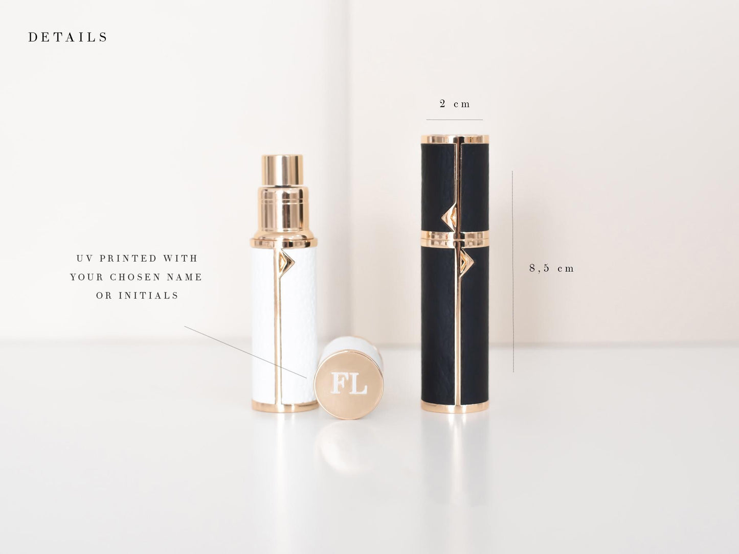 Custom Travel Perfume Atomizer, Refillable Bottle, Personalized Gift