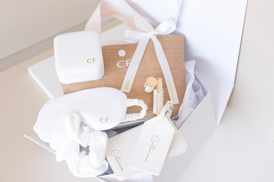 Personalized Straw Tote Bag with Initials, Bridesmaid Gift