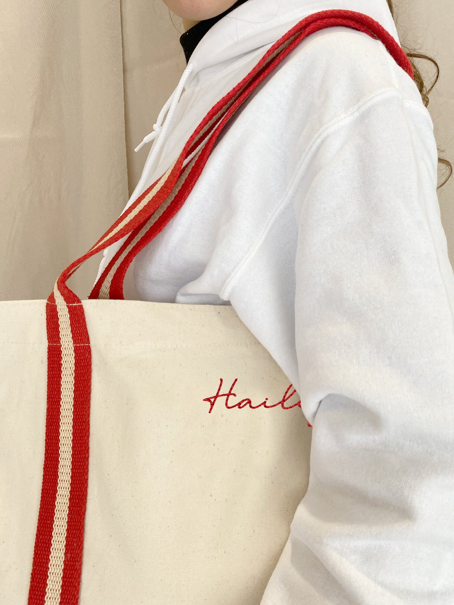 Custom Embroidered Organic Cotton Canvas Tote Bag