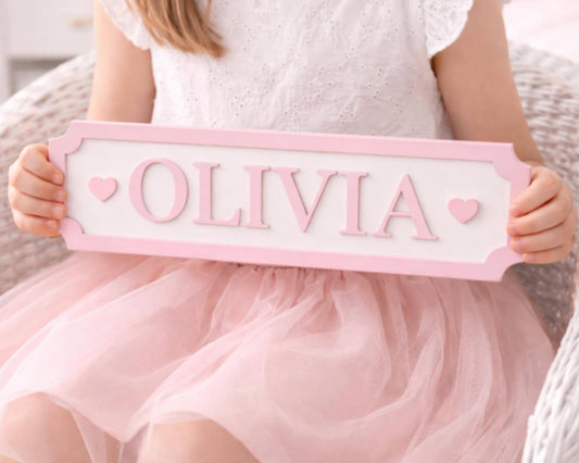 Personalized Wooden Name Sign, Nursery Decor, Custom Kids Room