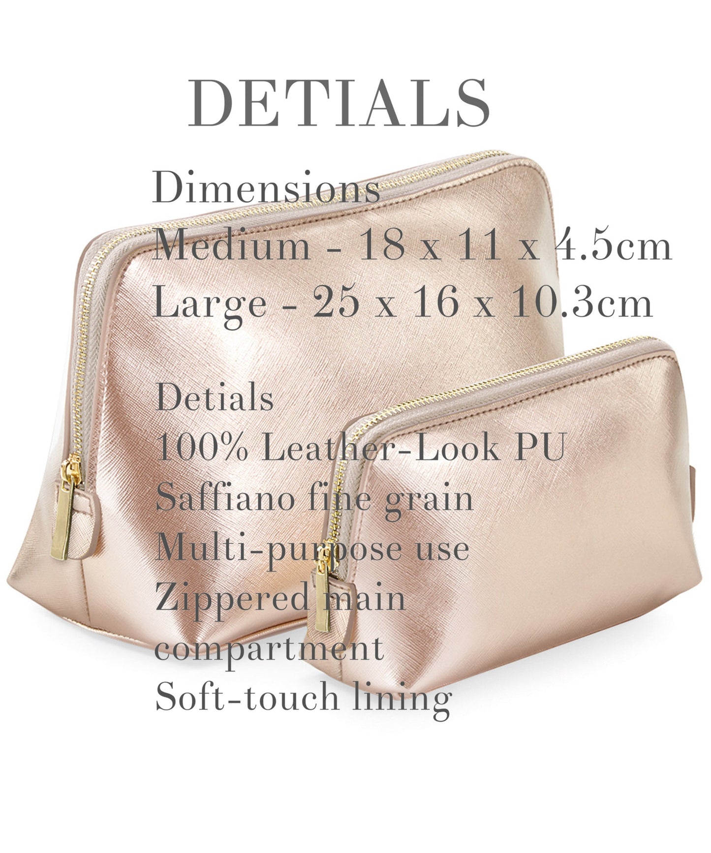 Bride gift bag personalised cosmetic bag