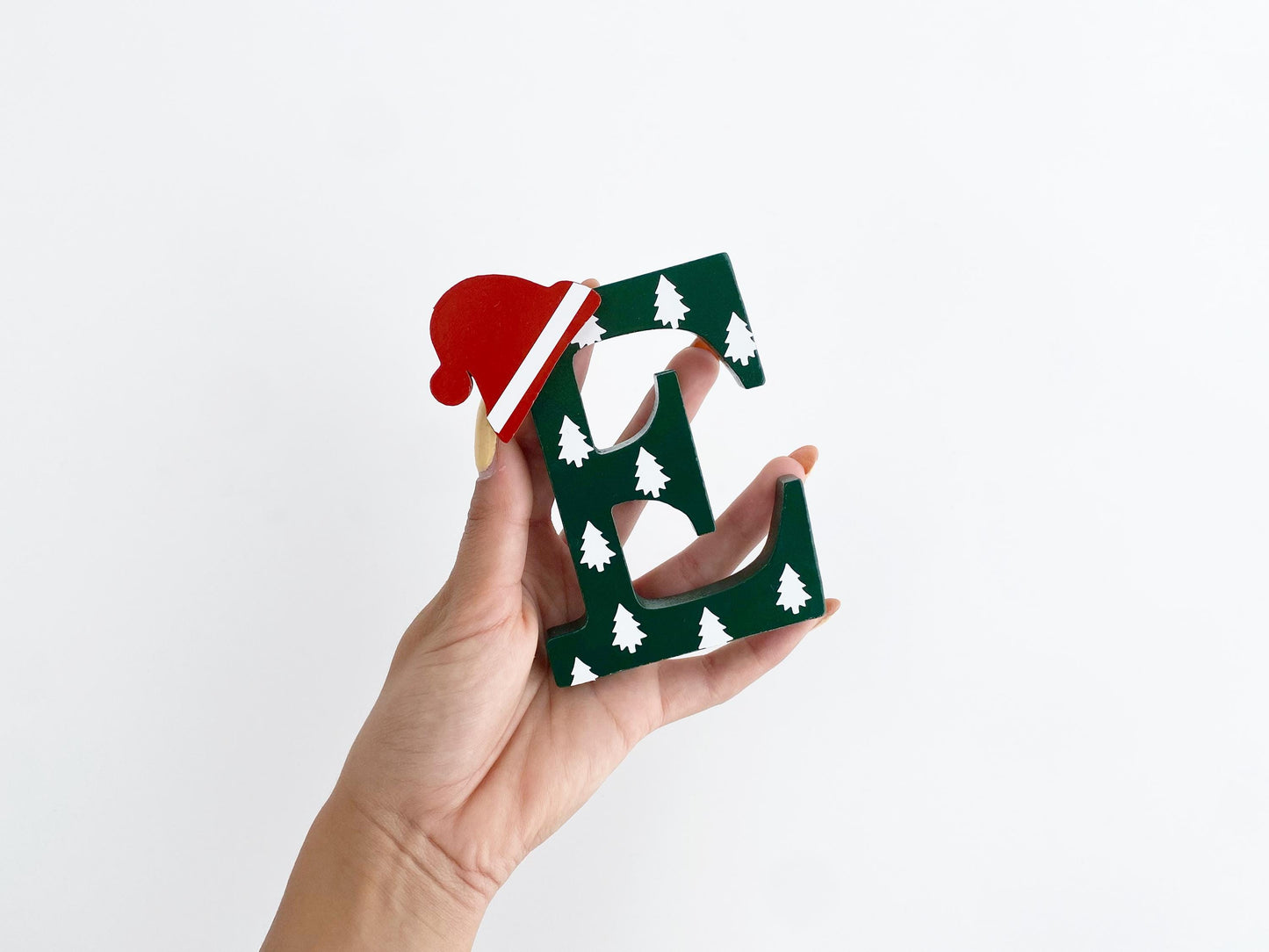 Personalized Christmas Wooden Name Letters: Holiday Table Decor