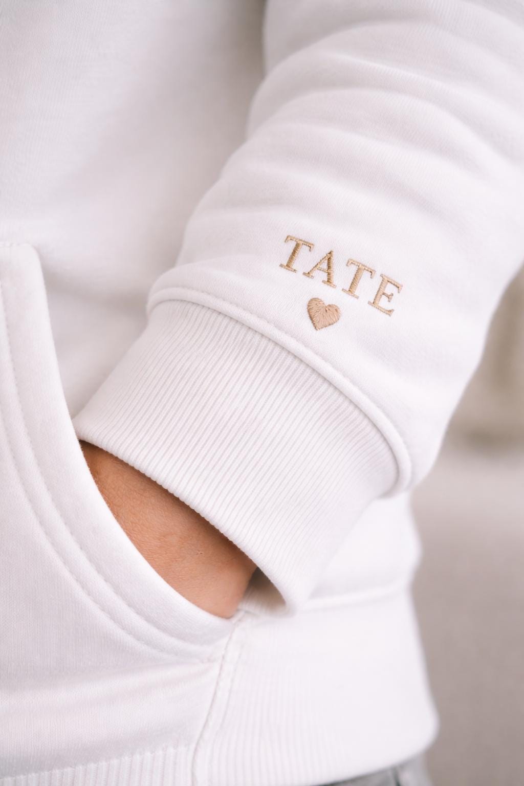 custom Embroidered Daddy Father Dad Sweatshirt hoodie , Father's Day Gift, New Dad Gift, Custom Kids Names on Sleeve